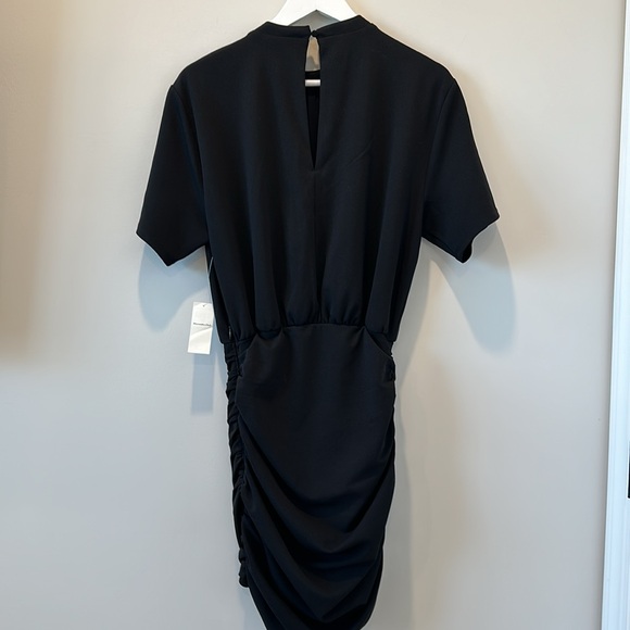 Abercrombie & Fitch Ruched Knit Mini Dress Crew Short Sleeve Tee Bodycon Small - Picture 13 of 16